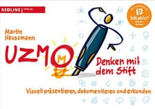 Buch von Martin Haussmann: UZMO - Denken mit dem Stift. Buchcover. Gesehen bei speakture.