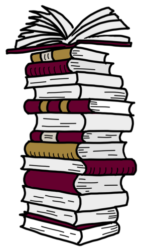 Fachbuch Selbstorganisiertes Lernen und KI (2025) visualisiert von Dana Rulf, speakture. Autoren: Werner Sauter und Daniel Stoller-Schai. Stapel Bücher