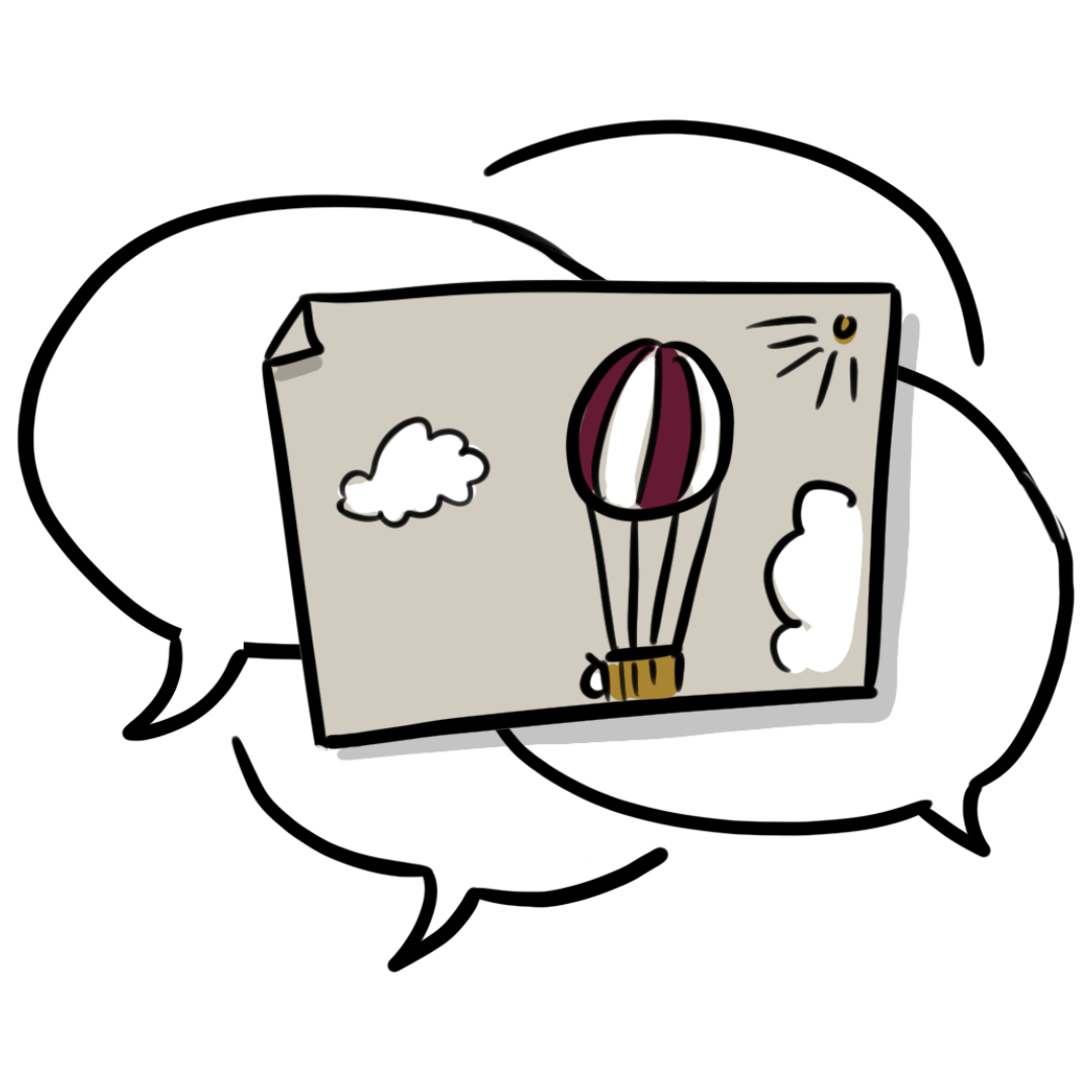 Visualisierungen laden zum Dialog ein, gerade in Change Prozessen. Visualisierung von speakture. 