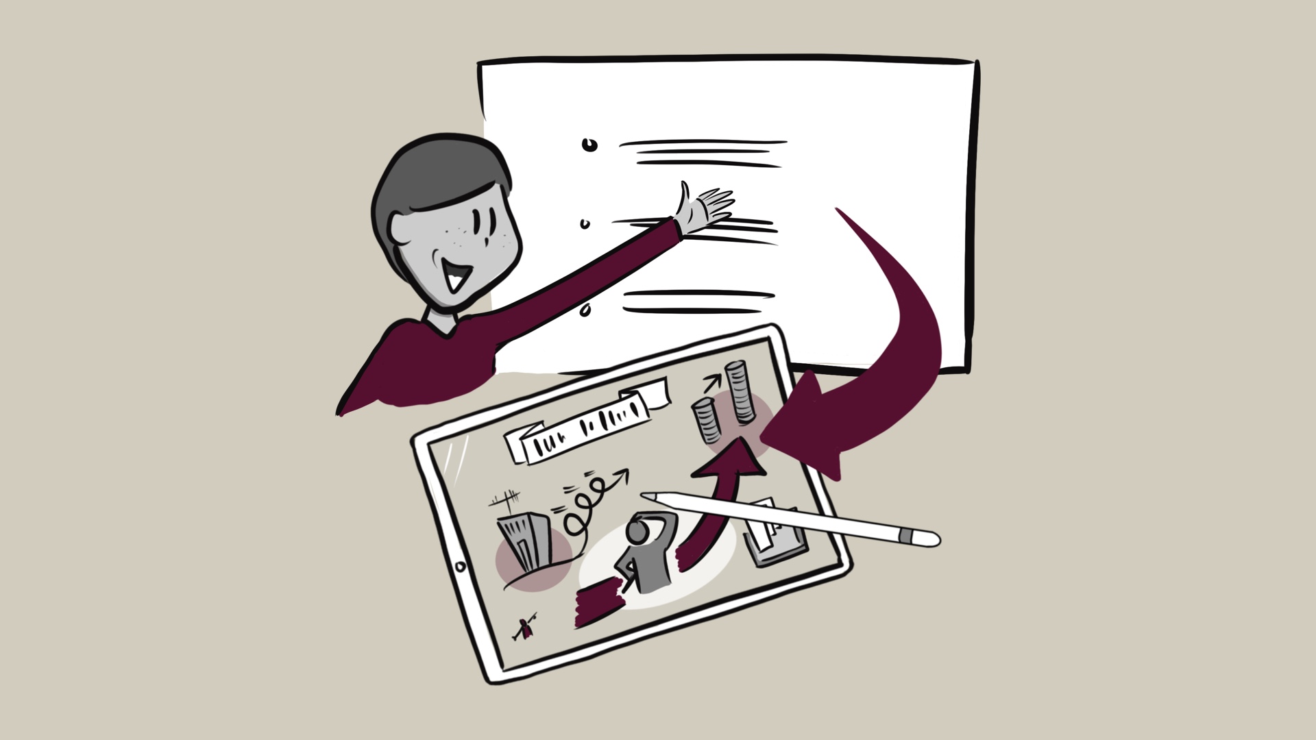Graphic Recording by speakture is also called Live Scribing and makes a visual summary in real time during an event.