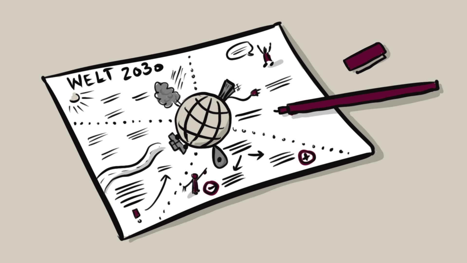 Sketchnotes im Business Alltag nutzen - einfach lernen mit speakture
