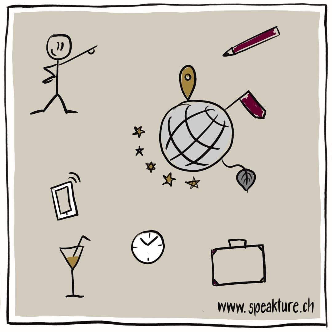 Einfache Icons und Symbole für den Einstieg ins visuelle Denken mit speakture