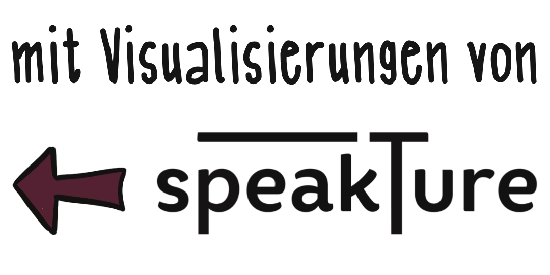 Hinweis auf Fachbuch: mit Visualisierungen von speakture