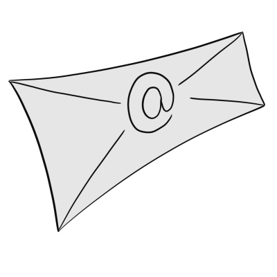 E-Mail Briefumschlag visualisiert von speakture